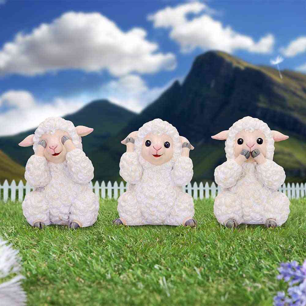 Nemesis Now - Three Wise Sheep Dekorative Figuren - Mehrfarben